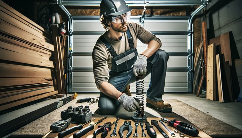 Garage Door Spring Repair in Hermitage
