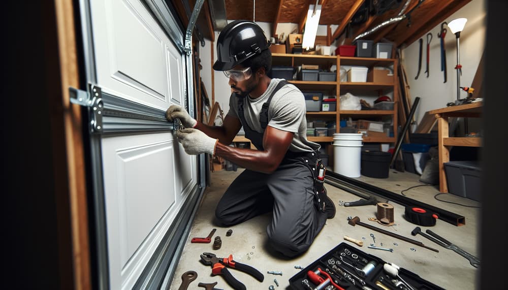 Our professional garage door repair process